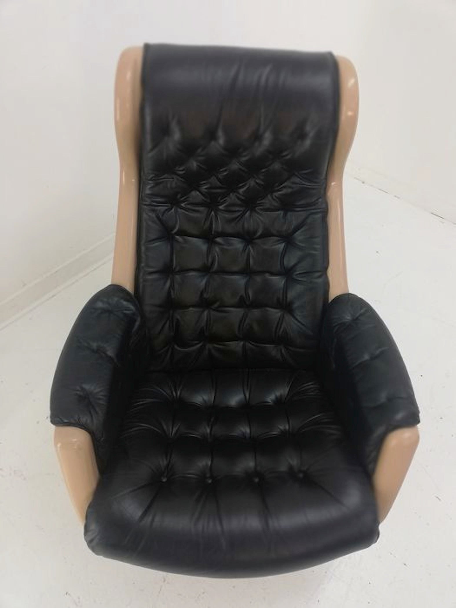 Cadeira Alf Svensson & Yngvar Sandström Black Loungchair Galaxy, Dux, 1968 3