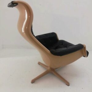 Cadeira Alf Svensson & Yngvar Sandström Black Loungchair Galaxy, Dux, 1968 4