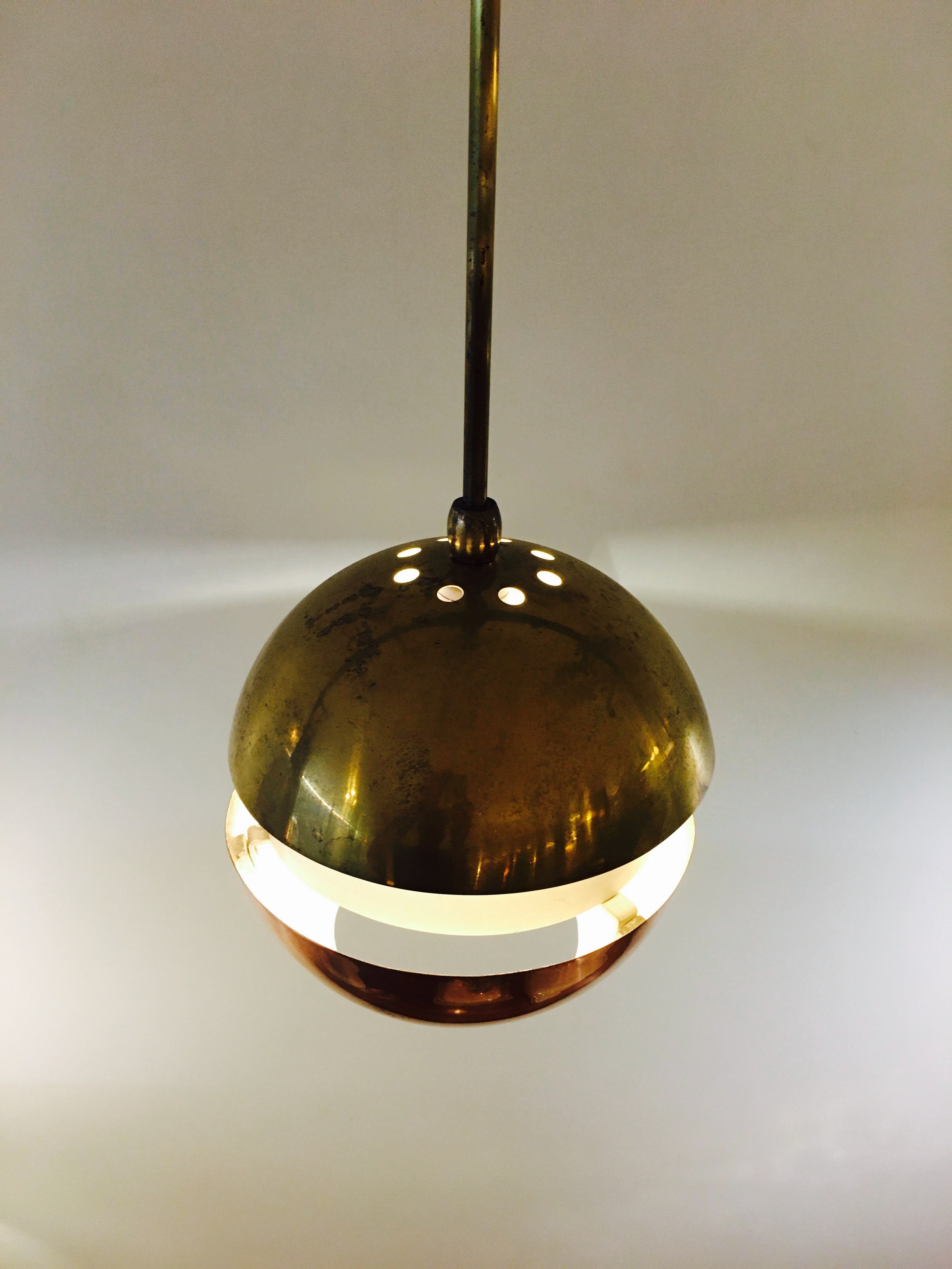Candeeiro Brass and Copper Spherical:Globe Shape Pendants 2