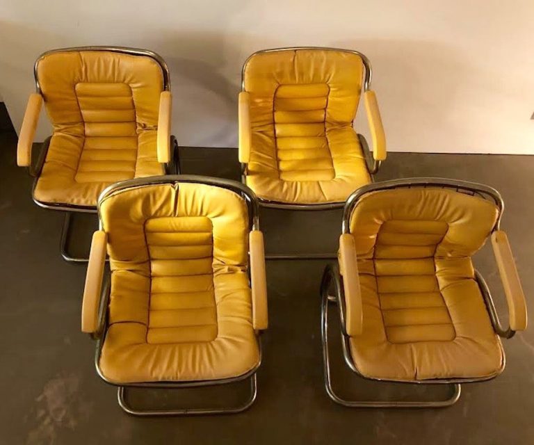 Set cadeiras Gastone Rinaldi Cantileve 2