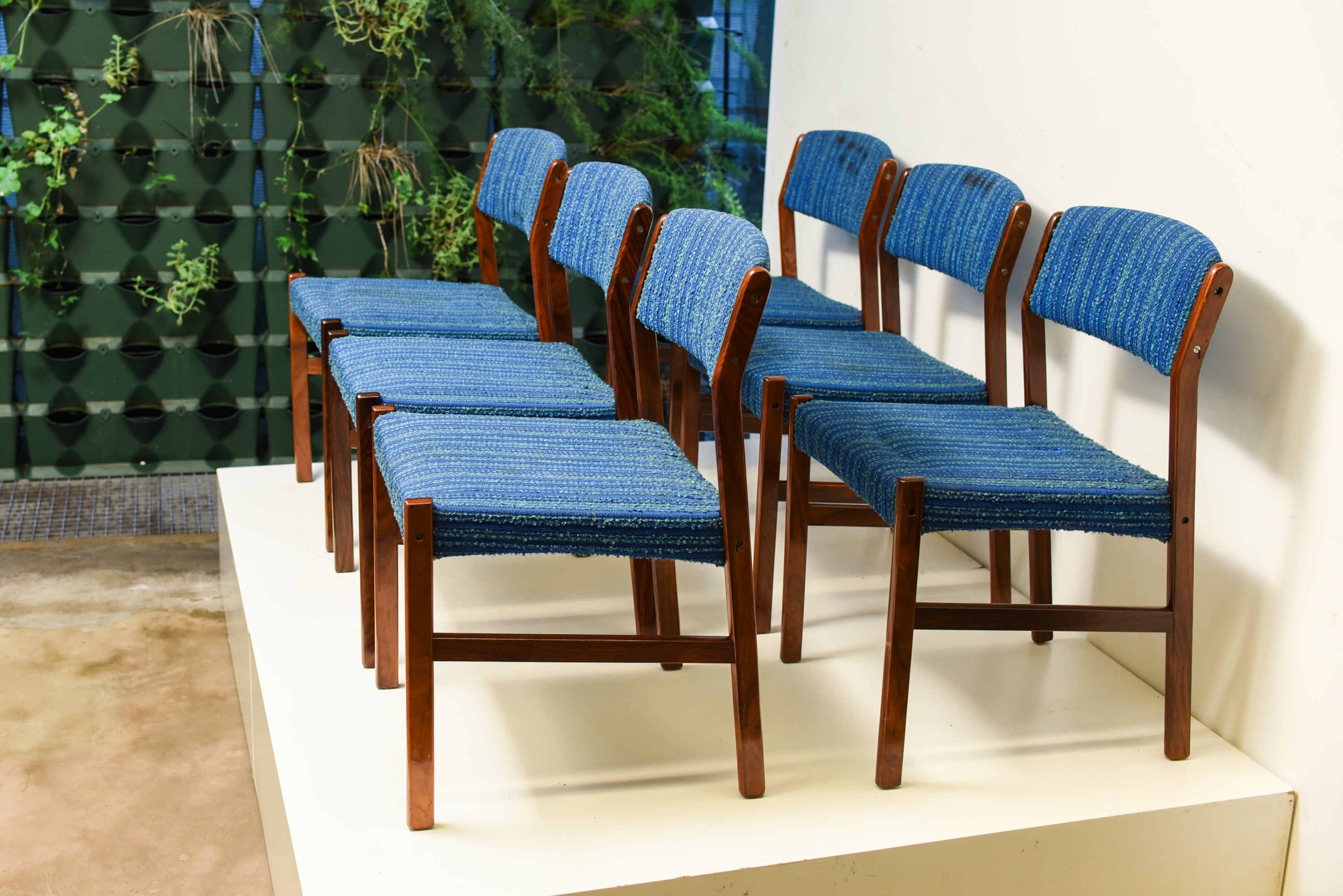 Set cadeiras Mid Century Erik Buck Dining rosewood Chairs, 1960s 2