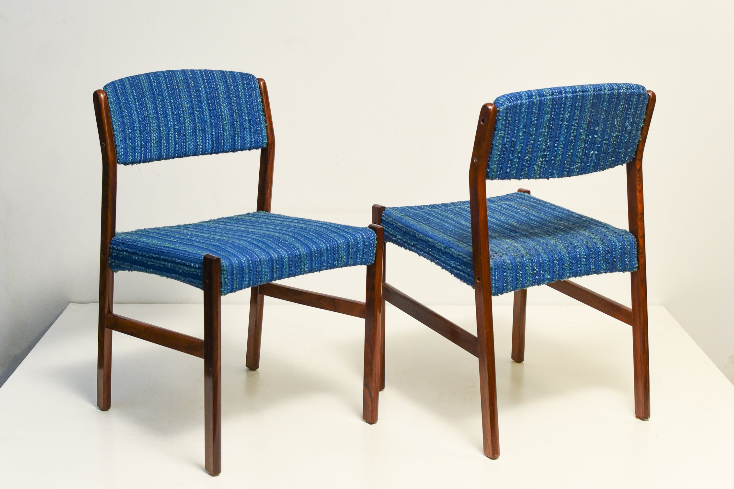 Set cadeiras Mid Century Erik Buck Dining rosewood Chairs, 1960s 5