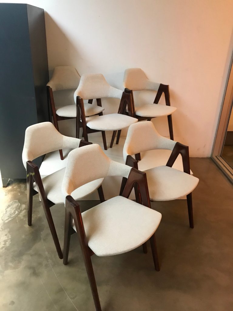 Set cadeiras Midcentury Compass SVA Møbler Dinning Chair, 1960s 6