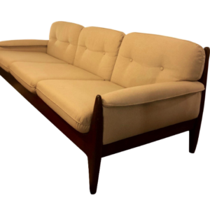 Sofá 1960s Brazilian Sofa, New Upholstery in the Style of Percival Lafer 1